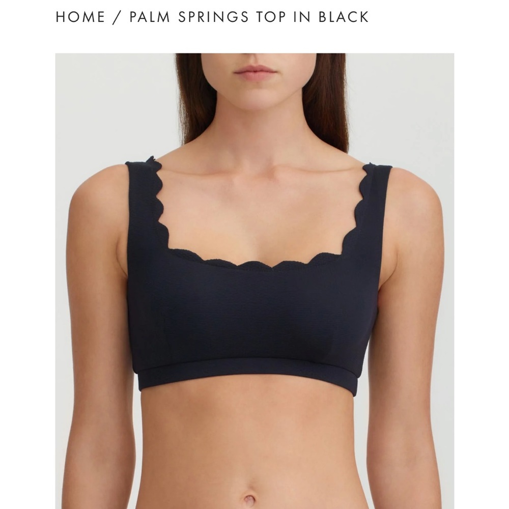 Marysia Black Palm Springs Bikini Top